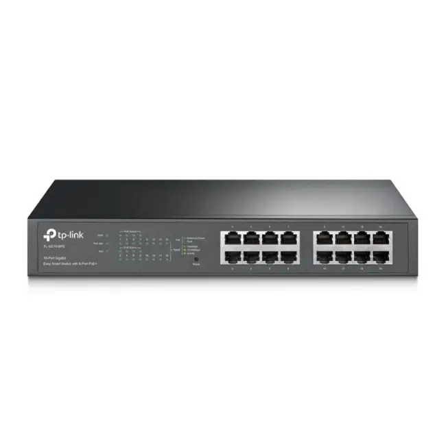Tp-Link 16-Port Gigabit Easy Smart PoE Switch | 8-Port PoE+ | SG1016PE