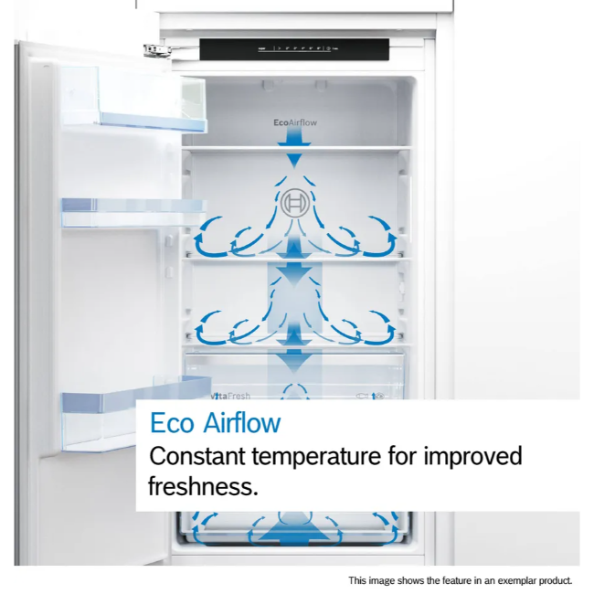 Bosch Series 4 Built-In Fridge-Freezer - White | KIN86VFE0G - Image 5
