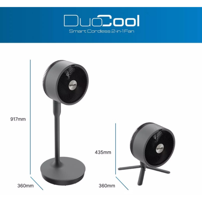 Dimplex DuoCool Smart 2-in-1 Cordless Fan | Black | DXRCF001 - Image 7