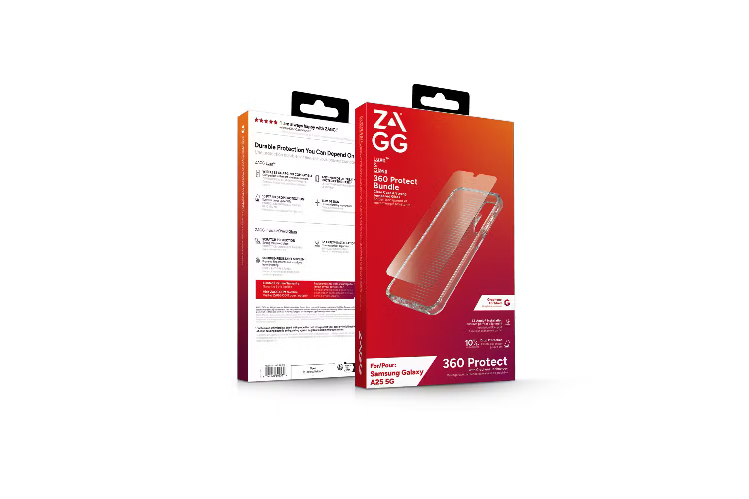 Zagg Samsung Galaxy A25 5G Luxe Case and 360 Screen Protector Bundle | 700513731 - Image 3