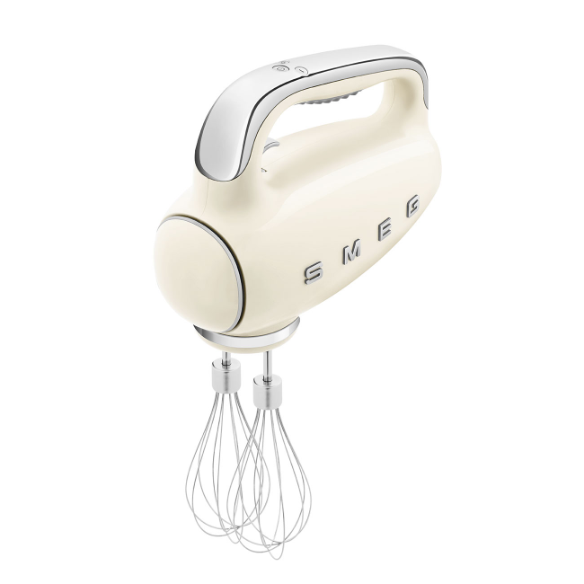 Smeg 50's Style Retro Hand Mixer - Cream | HMF01CRUK - Image 2 Smeg 50's Style Retro Hand Mixer - Cream | HMF01CRUK - Image 2
