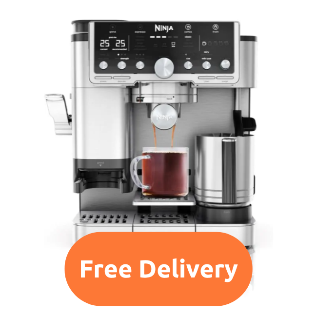 Ninja Luxe Café Pro Series Coffee Machine - Black and Steel | ES701UK Ninja Luxe Café Pro Series Coffee Machine - Black and Steel | ES701UK