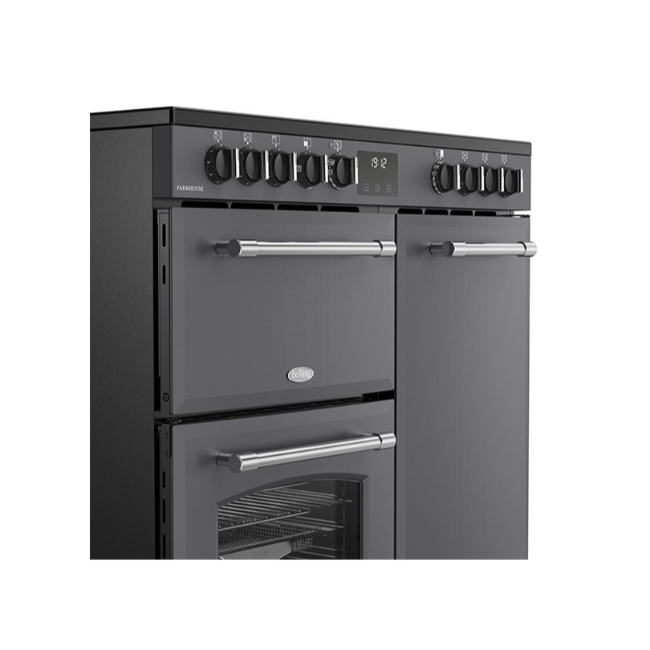 Belling Farmhouse 90cm Ceramic Range Cooker - Anthracite | FH90EANT - Image 6