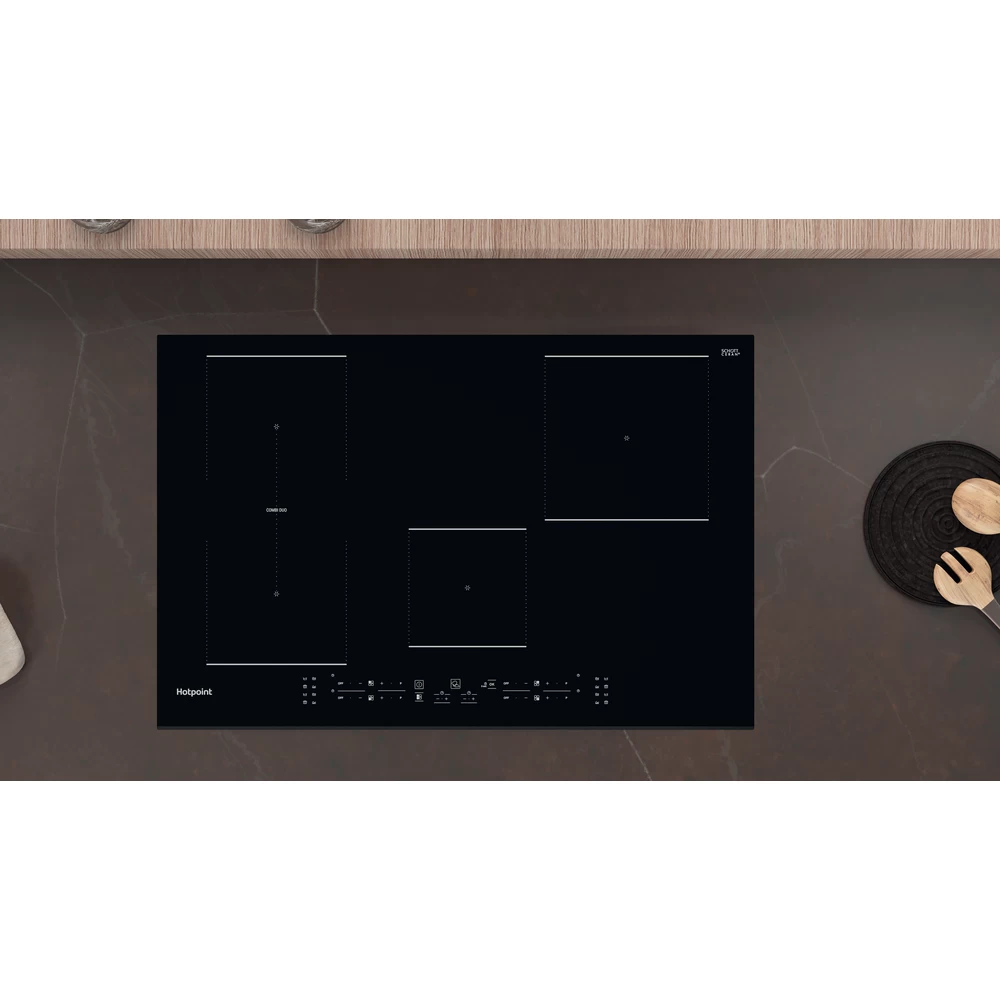 Hotpoint 77cm Induction Hob 4 Zones - Glass-Ceramic | TB 3977B BF - Image 3