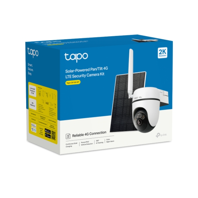 TP-Link Tapo 4g Sim 2k Solar Security Camera Kit Pan/tilt - White | TAPO-C615GKIT - Image 12