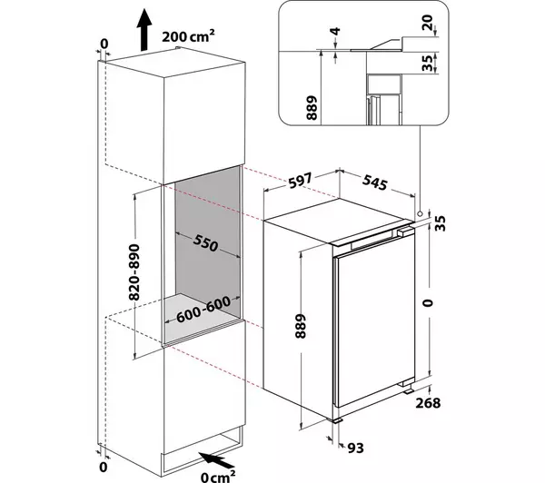 Hotpoint Built-In Undercounter Freezer - White | HZA1UK1 - Image 10