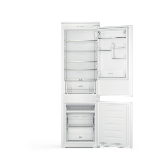 Hotpoint Built-in Total No Frost Fridge Freezer - White | HTC18T112UK - Image 1 Hotpoint Built-in Total No Frost Fridge Freezer - White | HTC18T112UK - Image 1