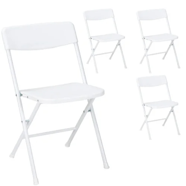 Cosco resin folding chair 4-pack White Cosco resin folding chair 4-pack White
