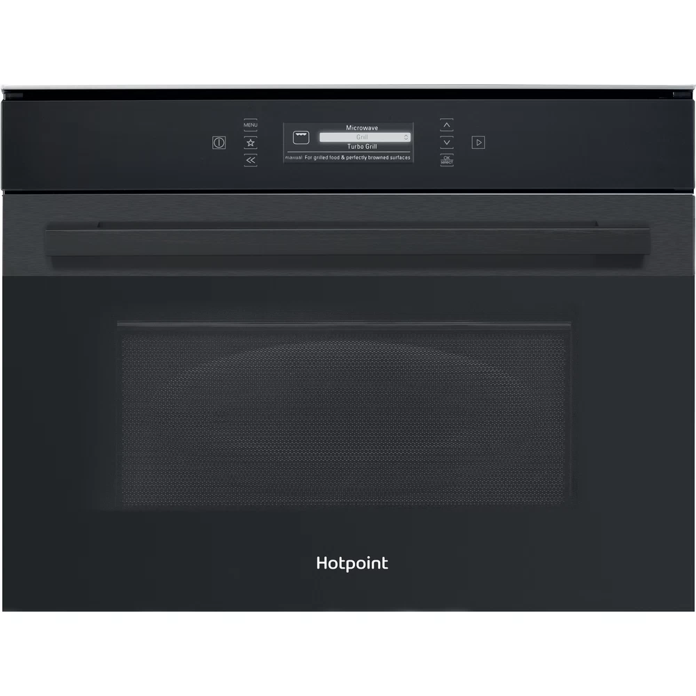 Hotpoint Built-in Microwave Combi Oven - Black Steel | MP996BMH Hotpoint Built-in Microwave Combi Oven - Black Steel | MP996BMH