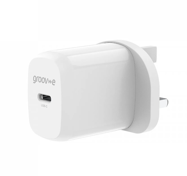 Groove 20W USB-C Wall Charger - White | GVMA107WE Groove 20W USB-C Wall Charger - White | GVMA107WE