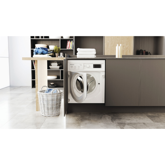 Hotpoint Built-in Anti-stain Washer Dryer - White | BIWDHG961485UK - Image 13