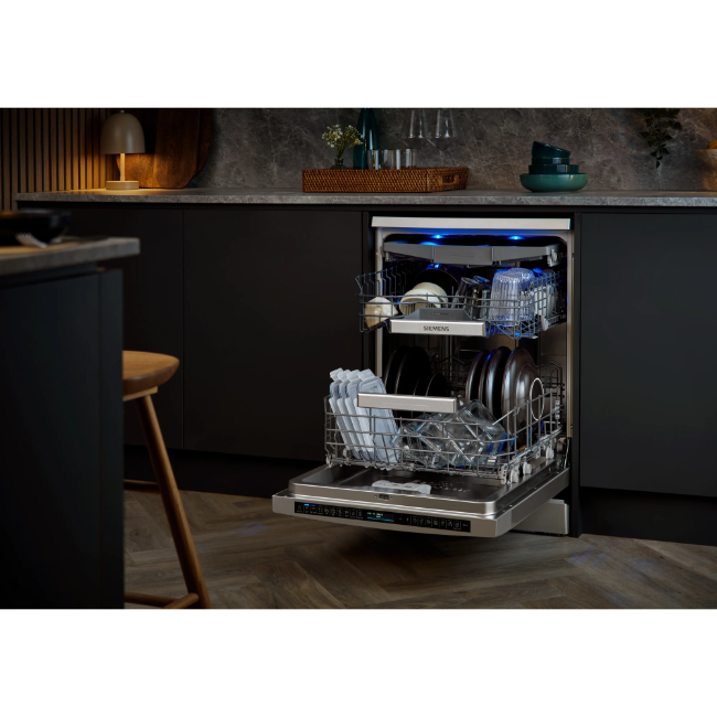 Siemens IQ700 Free-Standing Dishwasher 14pl - Brushed Steel | SN27TI02CE - Image 7