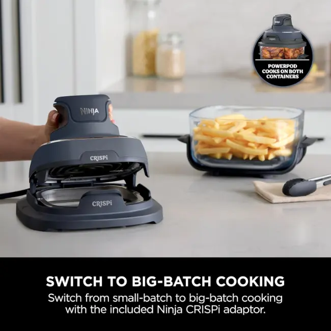 Ninja CRISPi 4-in-1 Portable Glass Air Fryer | Grey | FN101UKGY - Image 12