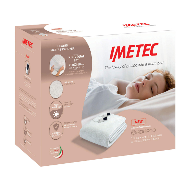 Imetec Adapto King Mattress Cover Dual Control | 16734 Imetec Adapto King Mattress Cover Dual Control | 16734