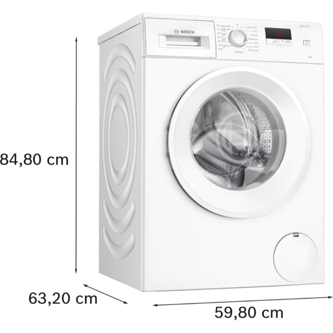 Bosch Series 2 Washing Machine 1400sp 8kg - White | WGE03408GB - Image 8