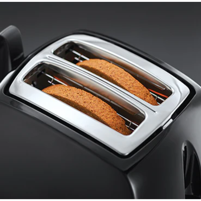 Russell Hobs Textures Plus 2 Slice Toaster | Black | 22601 - Image 2