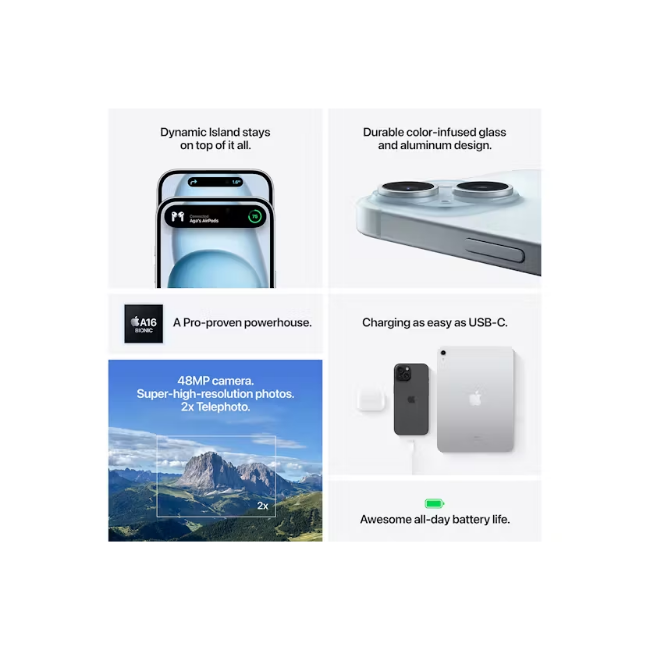 Apple iPhone 15 256GB - Pink | MTP73ZD-A - Image 5