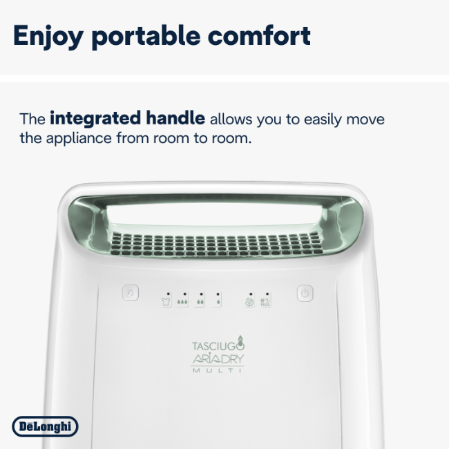 Delonghi Dehumidifier 12l - White | DEX212SF - Image 4
