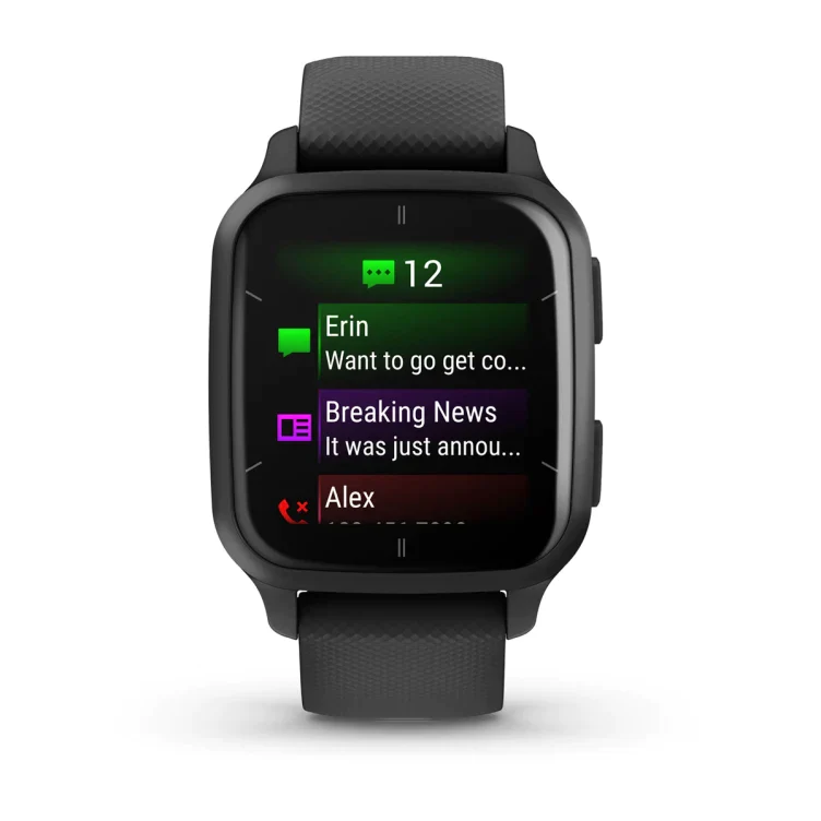 Garmin Venu Sq 2 Music Edition Slate Aluminium Bezel with Black Band | 010-02700-10 - Image 2 Garmin Venu Sq 2 Music Edition Slate Aluminium Bezel with Black Band | 010-02700-10 - Image 2