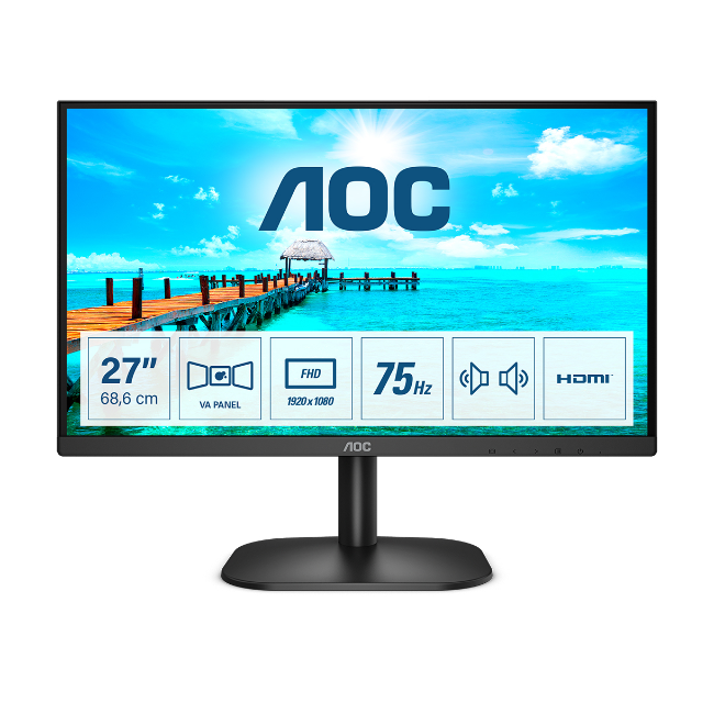 AOC 27" Full HD Monitor | 27B2AM AOC 27" Full HD Monitor | 27B2AM