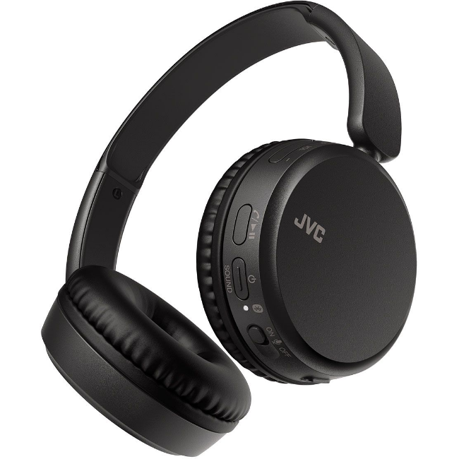 JVC Deep Bass On-Ear Wireless Headphones - Carbon Black | HAS36WB - Image 3