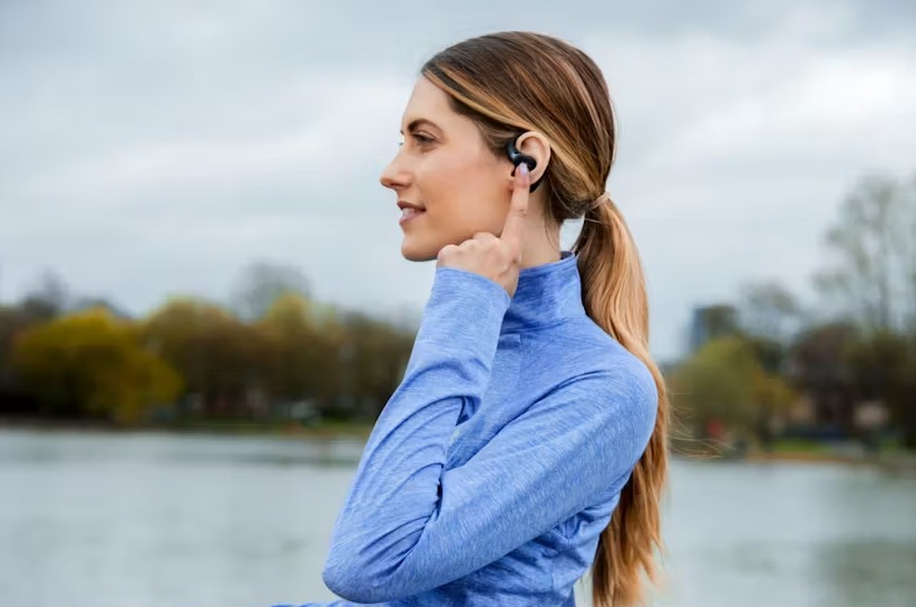 Shokz OpenFit True Wireless Earbuds - Black | 38-T910BK - Image 10