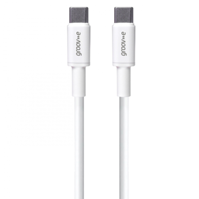 Groove USB-C to USB-C Charging Cable 2m | White | GVMA023WE