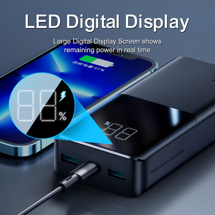 Joyroom 22.5w Fast Charging Power Bank 20000mah - Black | HL-PB192 - Image 4