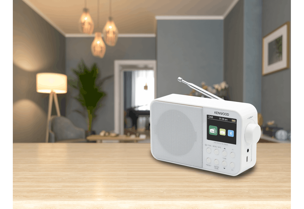 Kenwood Portable Dab+ Radio - White | CR-M30DAB-W - Image 2