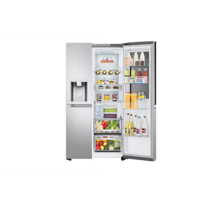 LG 628L InstaView™ Side-By-Side Fridge Freezer - Brushed Steel | GSXE91BSAD - Image 6