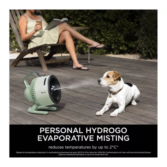 Shark FlexBreeze HydroGo Misting Fan | Green | FA050UKGN - Image 9