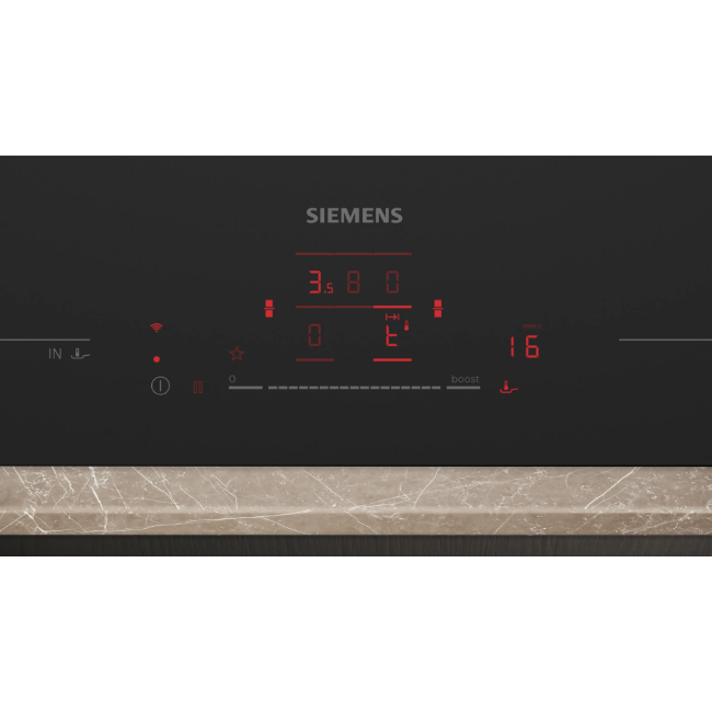 Siemens IQ700 Induction Hob with Integrated Ventilation System - Matt Black | EX81AHL26E - Image 2