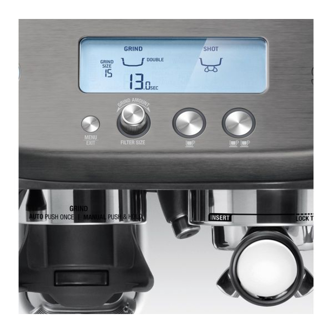 Sage The Barista Pro Coffee Maker Black Stainless Steel