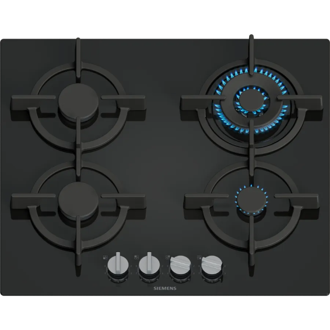 Siemens IQ500 4 Burner Gas Hob with Tempered Glass - Black | EP6A6HI10 Siemens IQ500 4 Burner Gas Hob with Tempered Glass - Black | EP6A6HI10
