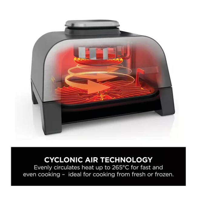 Ninja 6-In-1 Indoor Grill And Air Fryer - Grey/Silver | DG551UK - Image 2