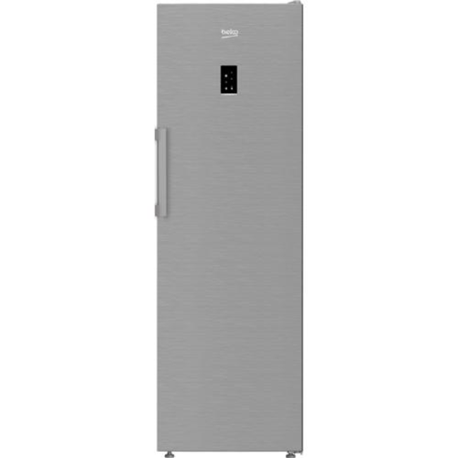 Beko Freestanding AeroFlow™ Tall Larder Fridge - Stainless Steel Effect | LNP4686LVPS