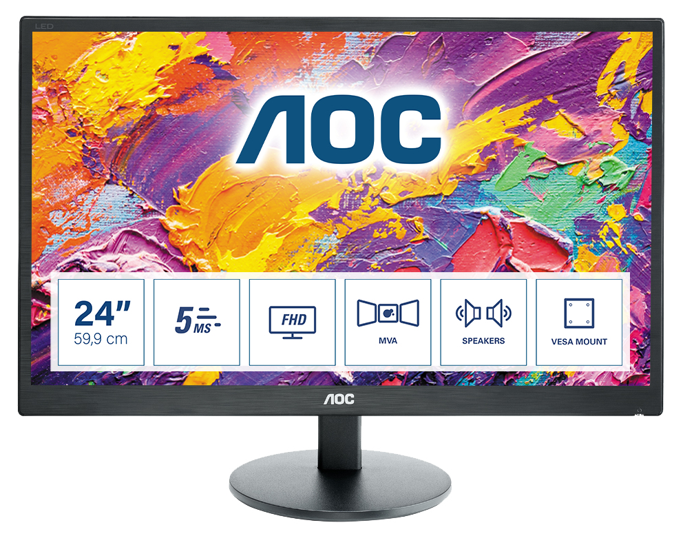 AOC 23.6" Monitor | M2470SWH AOC 23.6" Monitor | M2470SWH