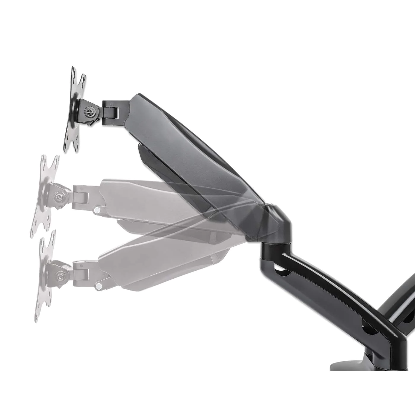 Manhattan Single Monitor Desk Mount - Aluminium | 462303 - Image 8