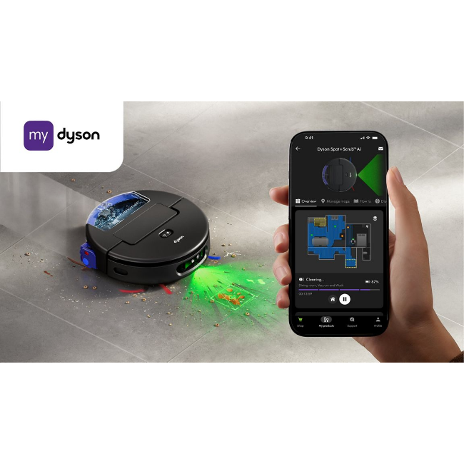 Dyson Spot+Scrub™ Ai Robot Vacuum Cleaner - Black | 586180 - Image 6