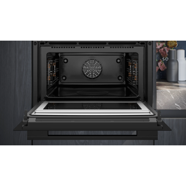 Siemens IQ700 Built-In Compact Oven with Microwave Function 60x45cm - Black | CM776G1B1B - Image 3