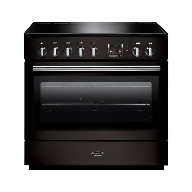 Rangemaster Professional+ FX 90cm Dual Fuel Range Cooker - Black | PROP90FXEIGB-C Rangemaster Professional+ FX 90cm Dual Fuel Range Cooker - Black | PROP90FXEIGB-C
