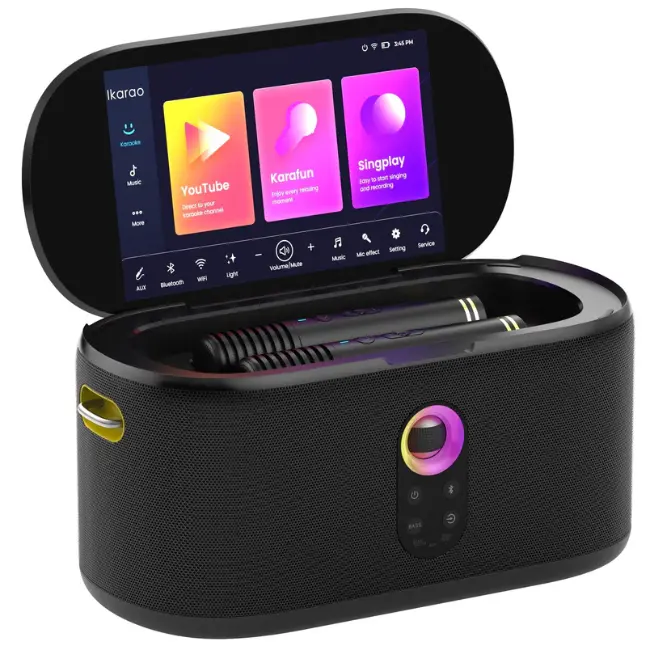 Ikarao Premium Portable Karaoke Machine with HD Lyrics Screen 10.1” | SHELL-S1 Ikarao Premium Portable Karaoke Machine with HD Lyrics Screen 10.1” | SHELL-S1