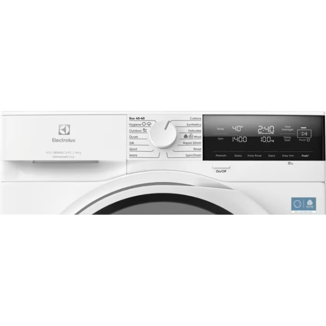 Electrolux 600 SensiCare UniversalDose 10kg Washing Machine - White | EFI63142UD - Image 2