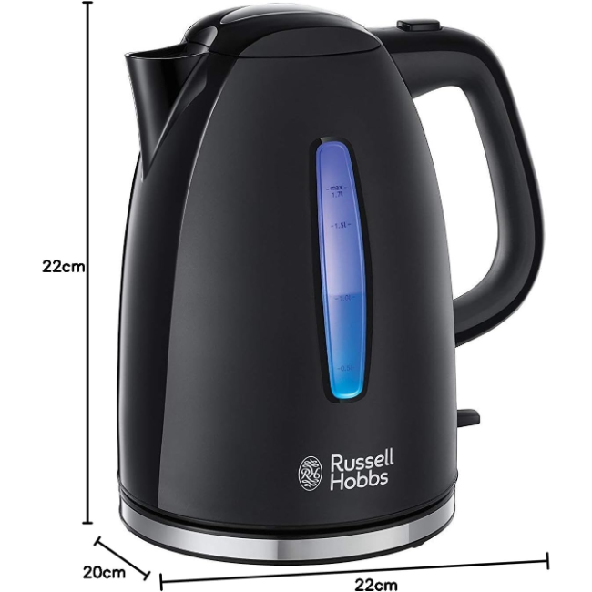 Russell Hobbs 1.7l Textures Plus Kettle | Black | 22591 - Image 6