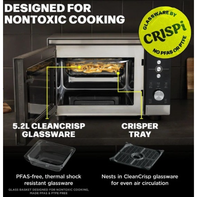 Ninja CRISPi Microwave, Air Fryer & Oven Silver | MW101UK - Image 4