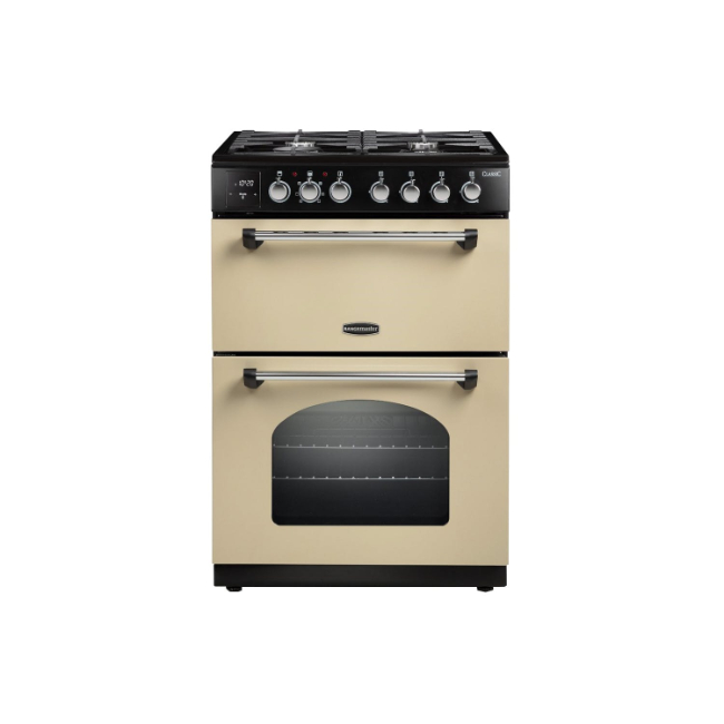 Rangemaster Classic 60cm Dual Fuel Cooker Cream & Chrome | CLA60DFFCR/C Rangemaster Classic 60cm Dual Fuel Cooker Cream & Chrome | CLA60DFFCR/C