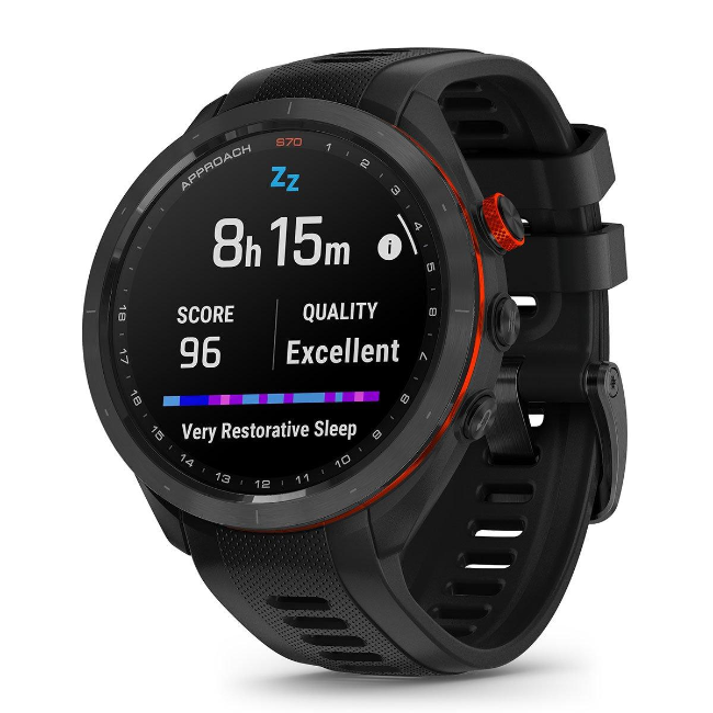 Garmin Approach S70 Smart Watch 47mm - Black/Red | 010-02746-12 - Image 9