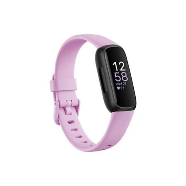 Fitbit Inspire 3 Health & Fitness Tracker - Lilac Bliss / Black | FB424BKLV Fitbit Inspire 3 Health & Fitness Tracker - Lilac Bliss / Black | FB424BKLV