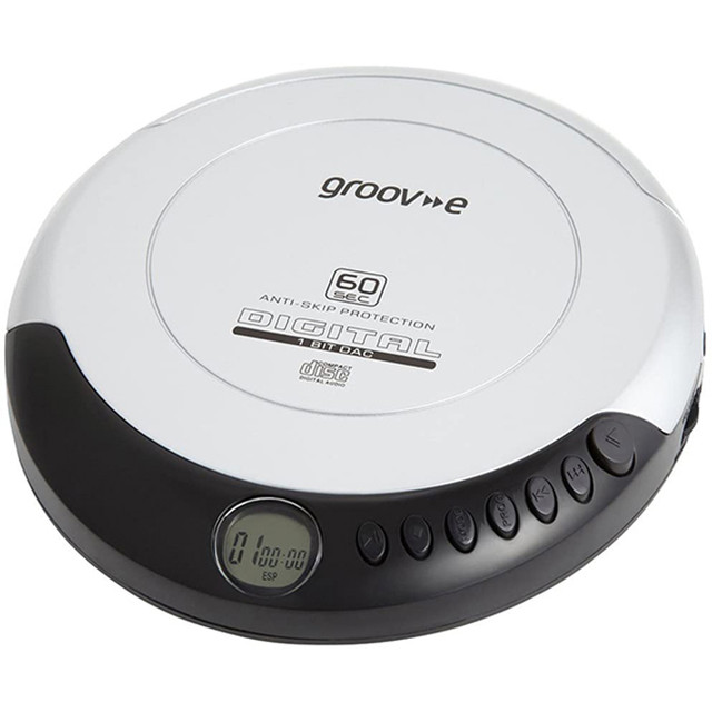 Groov-e  Retro Series Personal CD Player - Silver | GVPS110/SR - Image 2