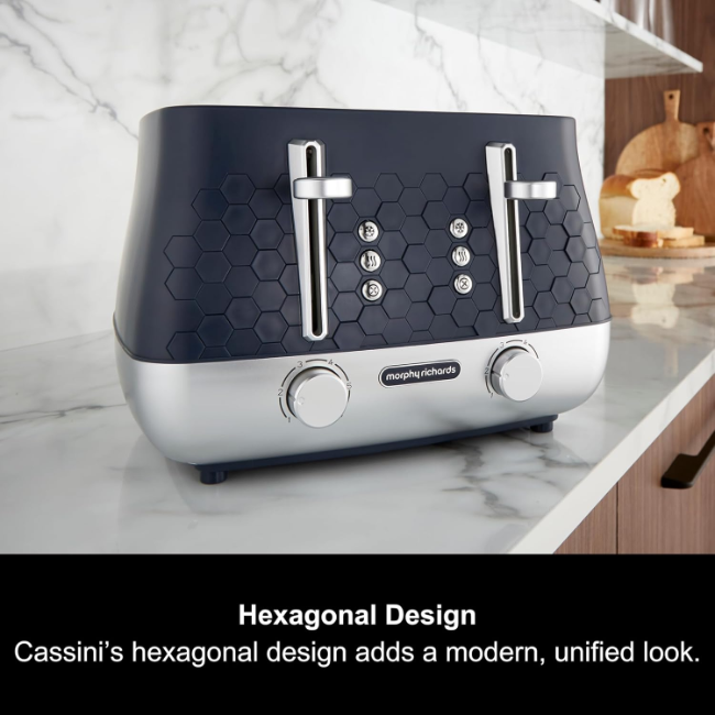 Morphy Richards Cassini 4 Slice Toaster | Outer Space Blue | 243021 - Image 4